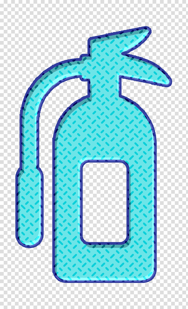 security icon Fire Extinguisher icon Firefighter icon, Hotel Signals Icon, Aqua M, Line, Meter, Microsoft Azure, Mathematics transparent background PNG clipart