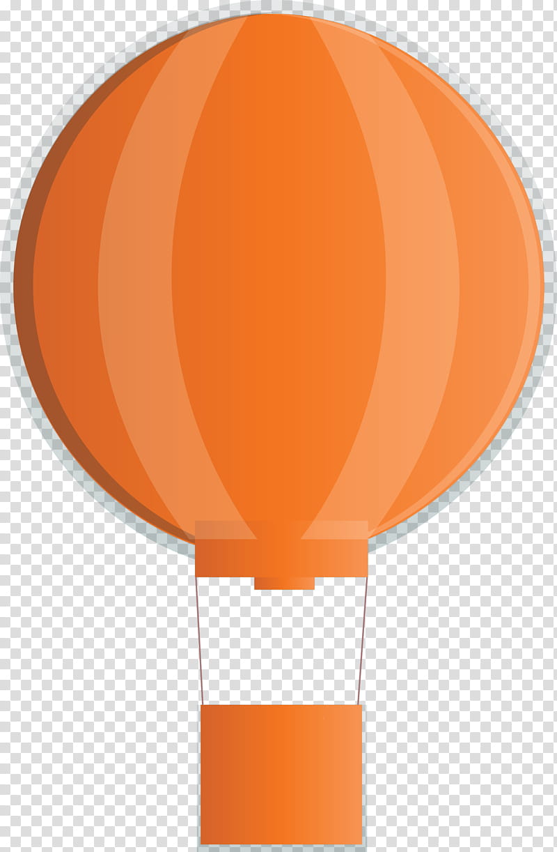 hot air balloon floating, Orange, Material Property, Peach transparent background PNG clipart