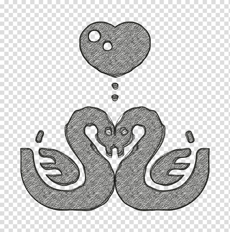 Wedding icon Love icon Swans icon, Ornament, Line Art, Water Bird transparent background PNG clipart