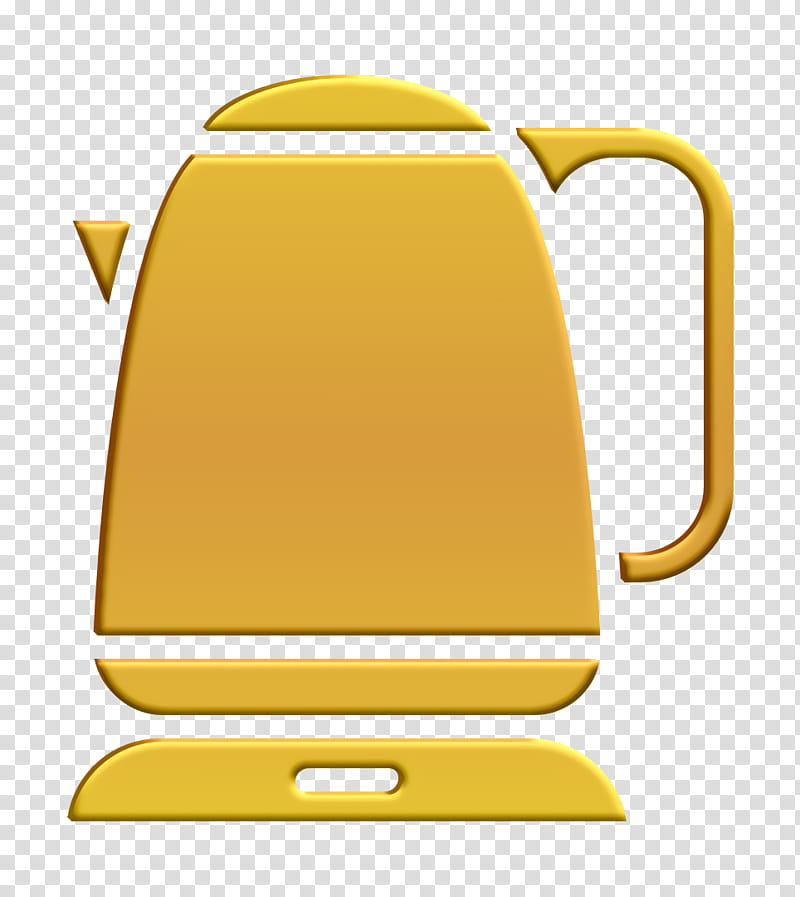 Electric kettle icon Household appliances icon, Tennessee, Rectangle, Mug, Yellow, Meter, Mathematics, Geometry transparent background PNG clipart