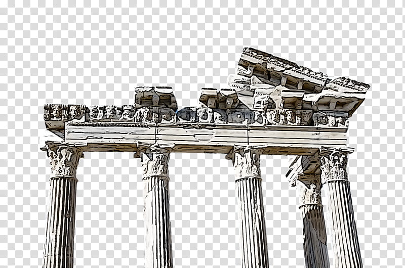 cartoon line art ancient roman architecture drawing architecture, Cartoon, Column, Silhouette, Arcade transparent background PNG clipart