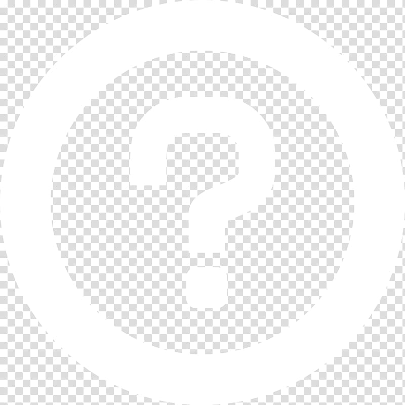 Question Mark, White, Black, Line transparent background PNG clipart