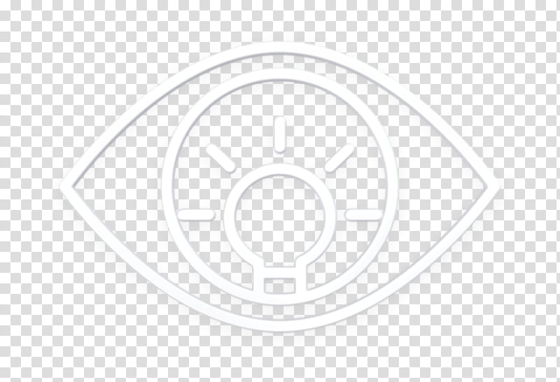 Creative icon Eye icon, Black, Logo, Circle, Symbol, Emblem, Blackandwhite transparent background PNG clipart