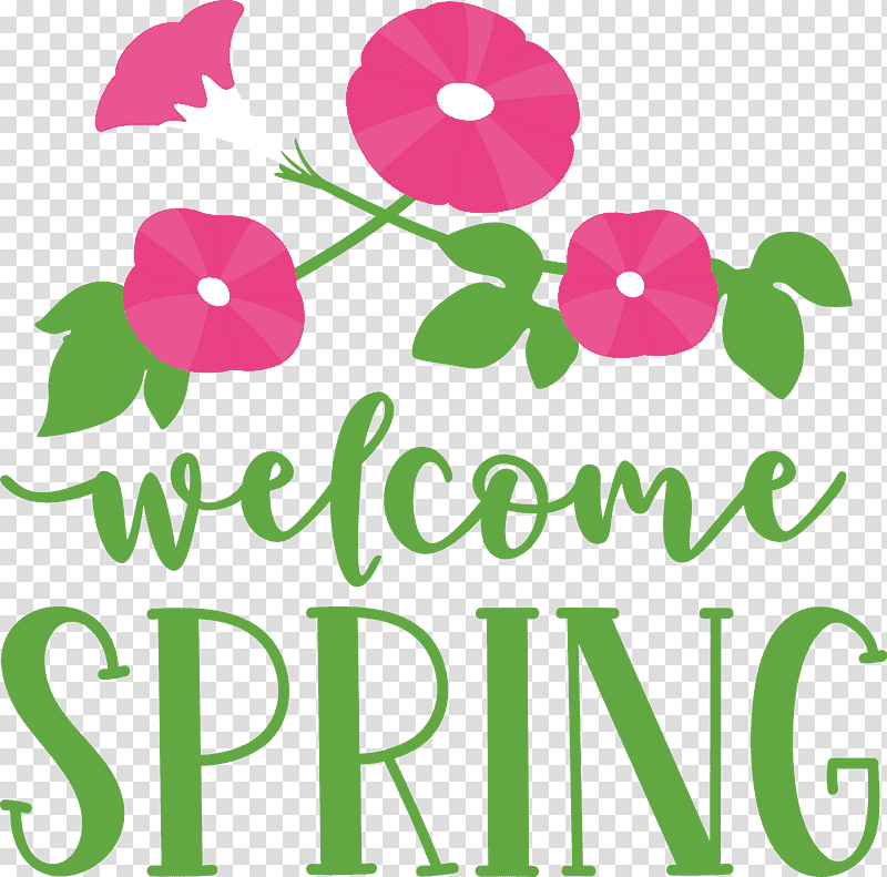 Welcome Spring Spring, Spring
, Floral Design, Cut Flowers, Leaf, Petal, Logo transparent background PNG clipart