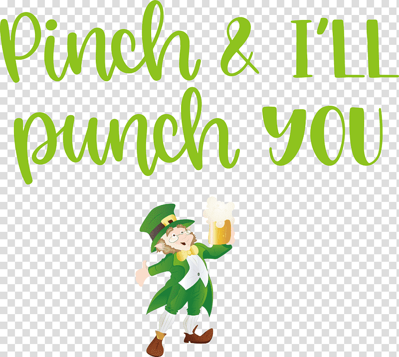 Pinch Punch St Patricks Day, Saint Patrick, Cartoon, Logo, Character, Green, Meter transparent background PNG clipart