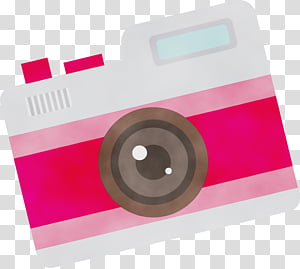 pink m rectangle, Cartoon Camera, Vintage Camera, Retro Camera, Watercolor, Paint, Wet Ink transparent background PNG clipart thumbnail