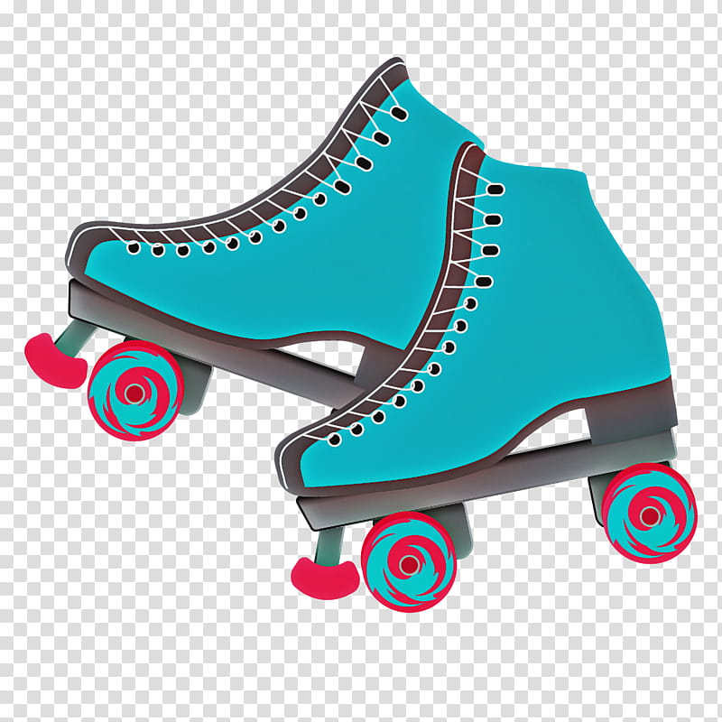 footwear roller skates quad skates roller skating roller sport, Turquoise, Shoe, Aqua, Sports Equipment, Athletic Shoe, Artistic Roller Skating, Outdoor Shoe transparent background PNG clipart