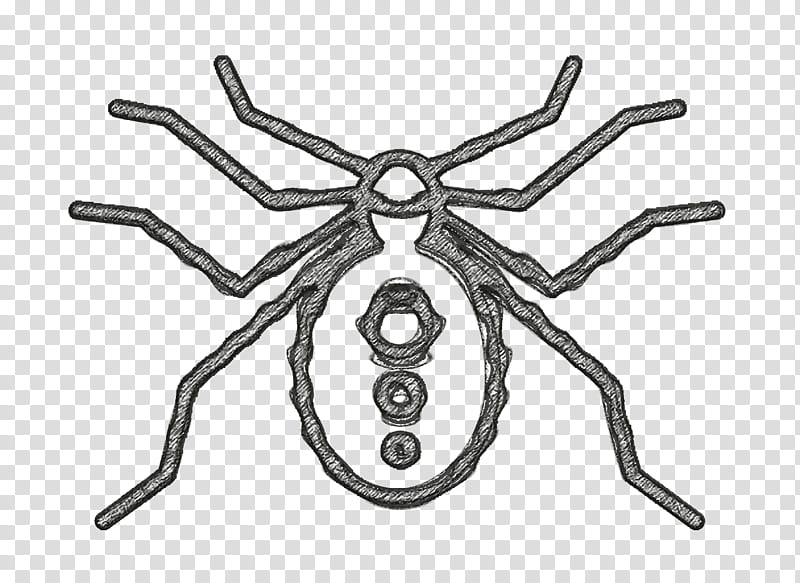 Spider icon Insects icon, Line Art, Tarantula, Pest, Arachnid transparent background PNG clipart