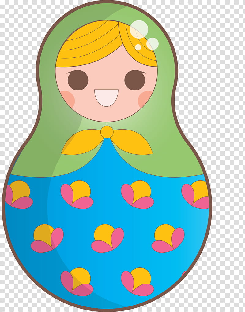 Colorful Russian Doll, Character, Yellow, Child Art, Petal, Infant, Area, Character Created By transparent background PNG clipart