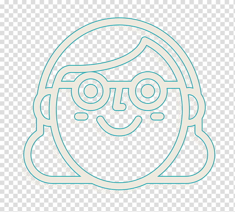 Emoji icon Woman icon Happy People Outline icon, Logo, Circle, Meter, Black And White
, Silver, Emblem M, Mathematics transparent background PNG clipart