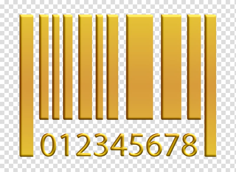 Barcode Product icon commerce icon Barcode icon, I Love Shopping Icon, Yellow, Line, Text, Mathematics, Geometry transparent background PNG clipart