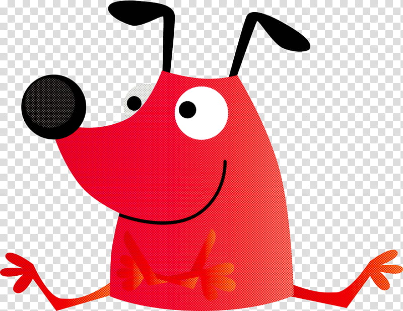 cartoon smile, Cute Cartoon Dog transparent background PNG clipart