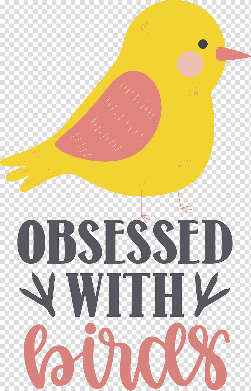 Obsessed With Birds Bird Birds Quote, Logo, Beak, Yellow, Text, M, Science transparent background PNG clipart