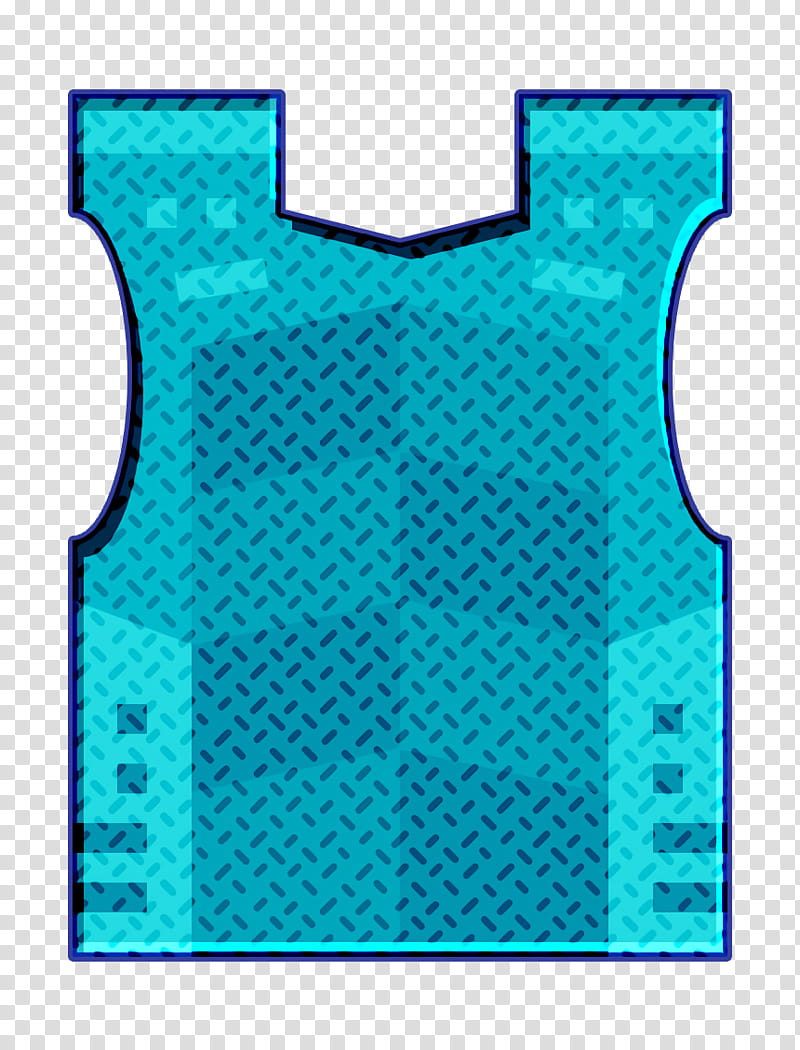 Paintball icon Armor icon Bulletproof vest icon, Aqua, Green, Turquoise, Blue, Teal, Electric Blue, Sportswear transparent background PNG clipart