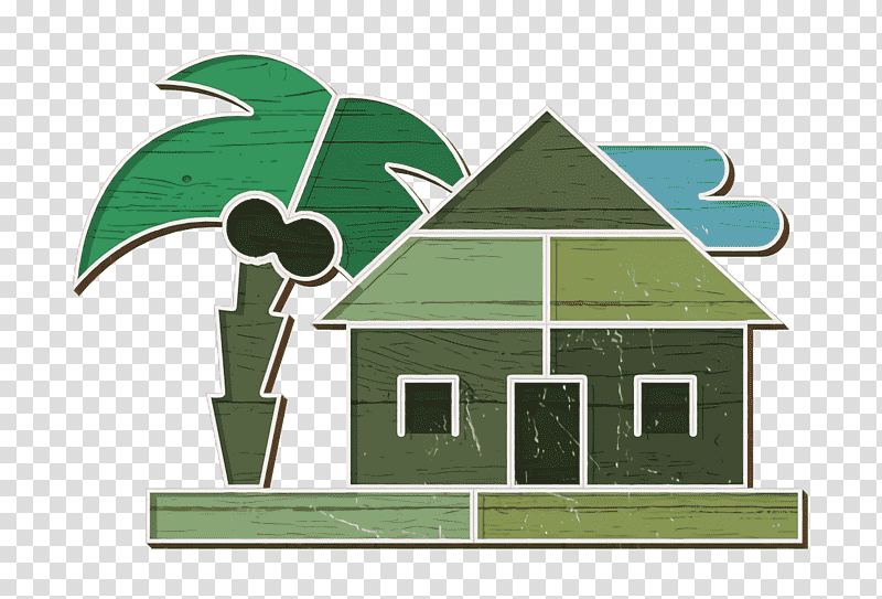Travel icon Hotel icon holidays icon, Property, Real Estate, Roof, Green transparent background PNG clipart