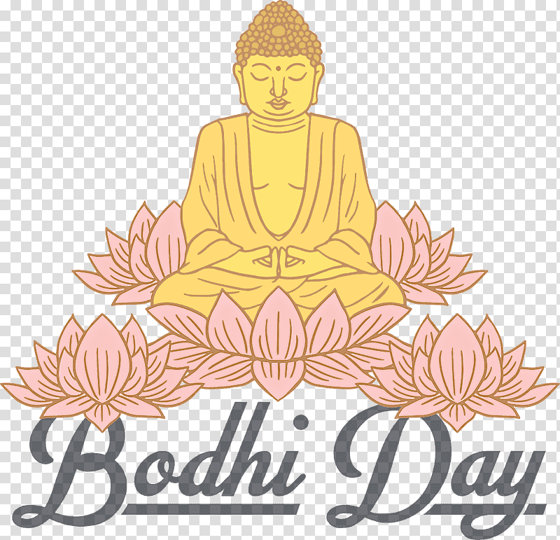 bodhi day bodhi, Text, Line, Sitting, Flower, Tree, Geometry transparent background PNG clipart