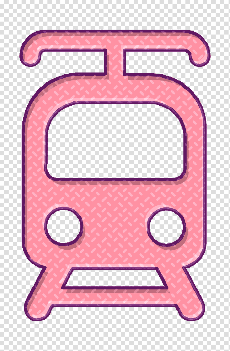 Tram front view icon Ways of transport icon Tramway icon, Meter, Line, Geometry, Mathematics transparent background PNG clipart