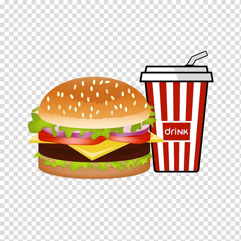 Hamburger, Cheeseburger, Soft Drink, Cocacola, Whopper, Fast Food, Junk Food, Fast Food Restaurant transparent background PNG clipart