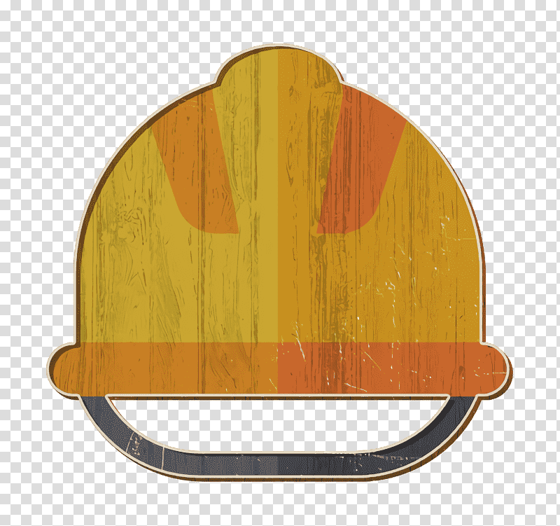 Helmet icon Industry icon, M083vt, Varnish, Yellow, Wood transparent background PNG clipart