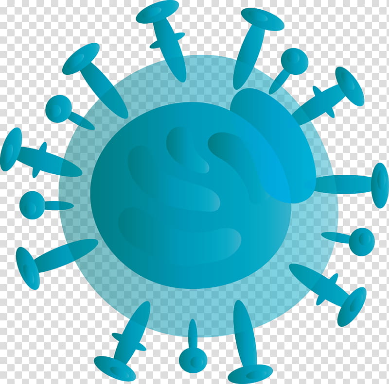 Coronavirus Corona COVID, Turquoise, Symbol transparent background PNG clipart