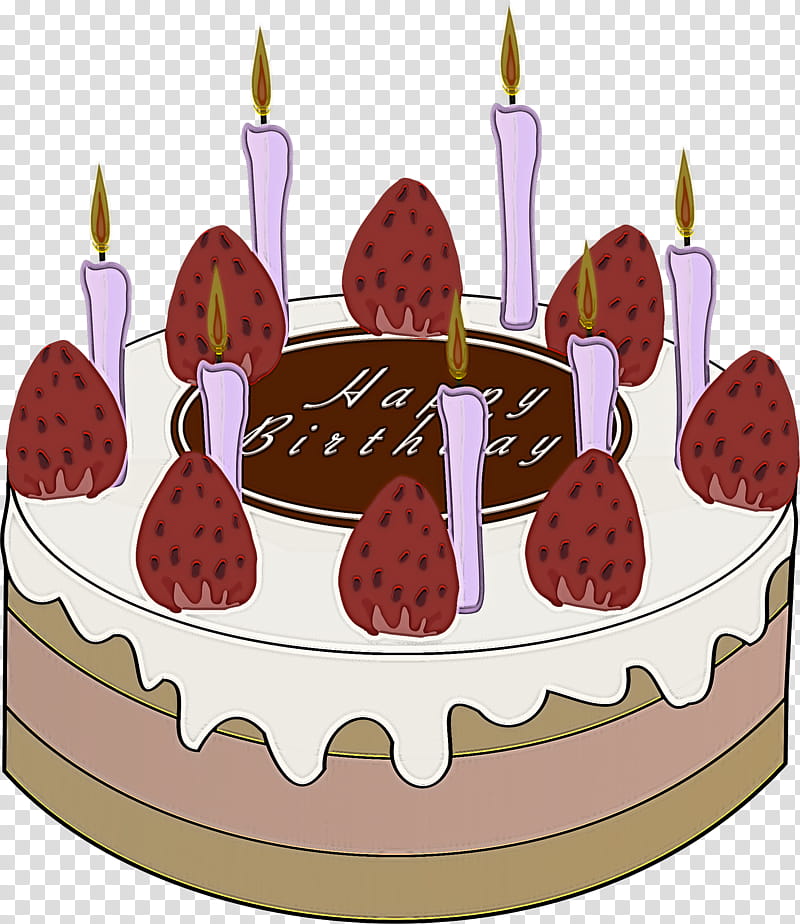 Birthday cake, Food, Torte, Dessert, Baked Goods, Kuchen, Cuisine, Chocolate Cake transparent background PNG clipart