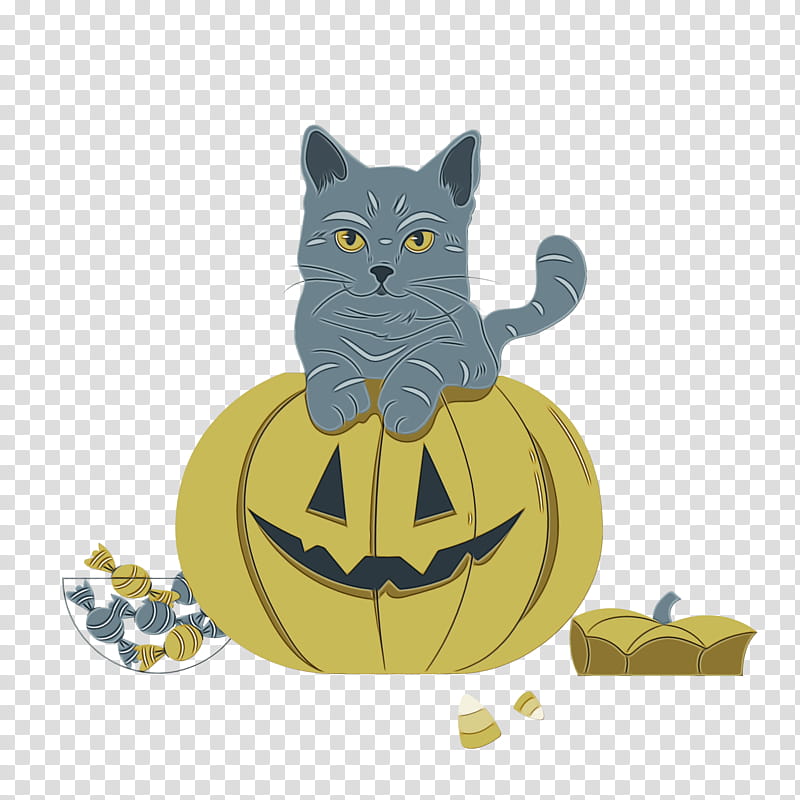 cat whiskers cat-like yellow, Halloween , Watercolor, Paint, Wet Ink, Catlike, Cartoon, Cats M transparent background PNG clipart