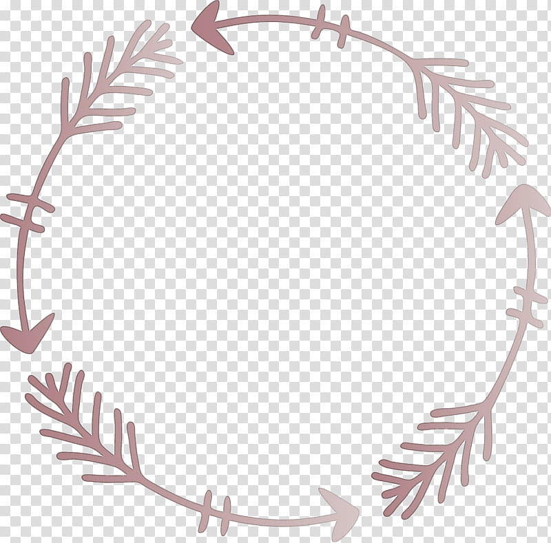 Boho Arrow Frame Boho Arrow, Wreath, Circle, Christmas Decoration transparent background PNG clipart