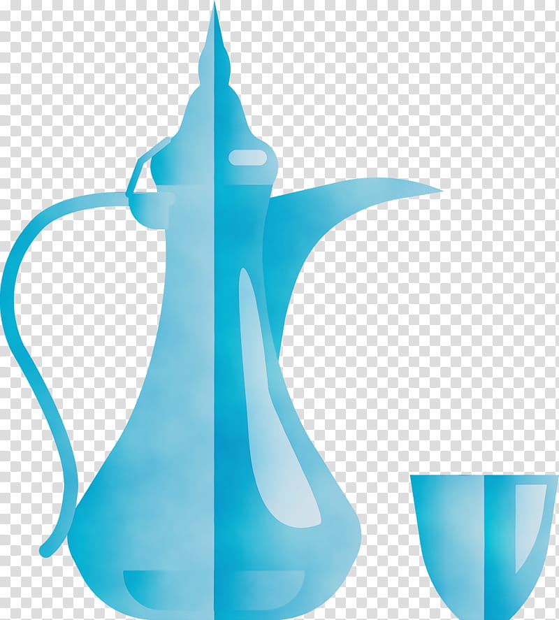 aqua blue turquoise turquoise, Tea, Ramadan, Arabic Culture, Watercolor, Paint, Wet Ink transparent background PNG clipart