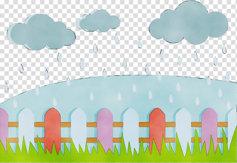 rain weather forecasting weather cloud icon, Watercolor, Paint, Wet Ink, Cartoon transparent background PNG clipart