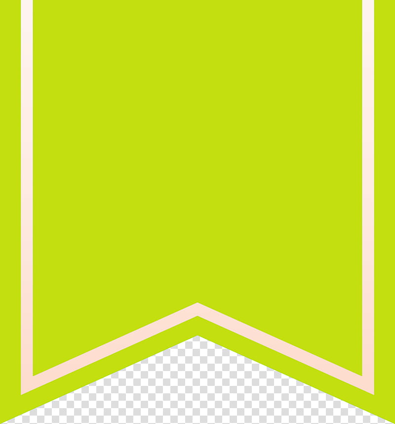 Bookmark Ribbon, Green, Yellow, Line, Rectangle, Square transparent background PNG clipart