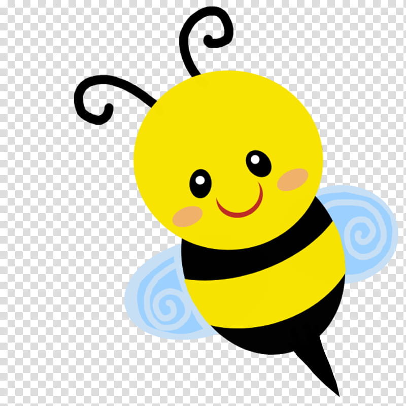 Bumblebee, Yellow, Cartoon, Honeybee, Insect, Membranewinged Insect, Pollinator, Smile transparent background PNG clipart