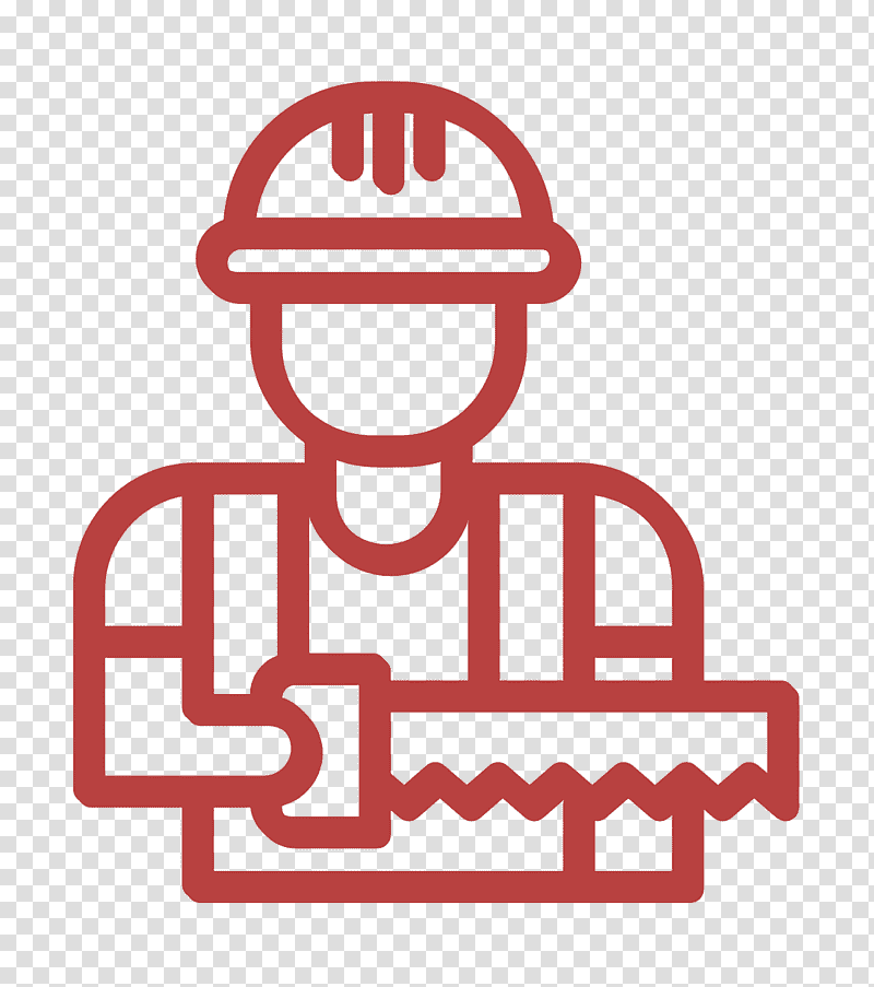 Builder icon Carpenter icon, Icon Design, Logo transparent background PNG clipart