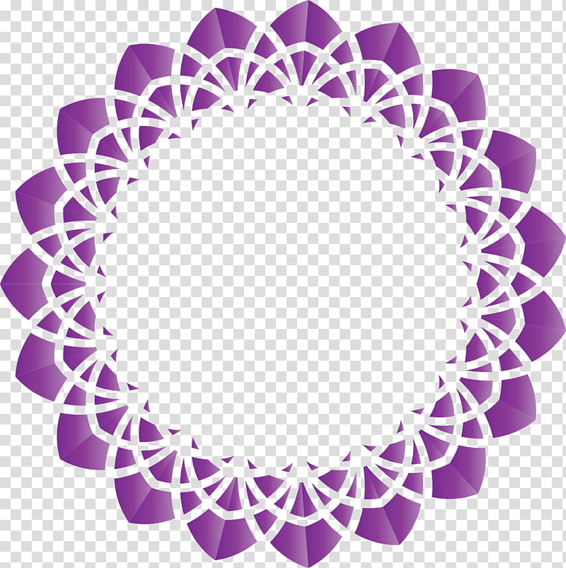Circle Frame, Purple, Doily, Violet, Lilac, Textile, Linens, Magenta transparent background PNG clipart