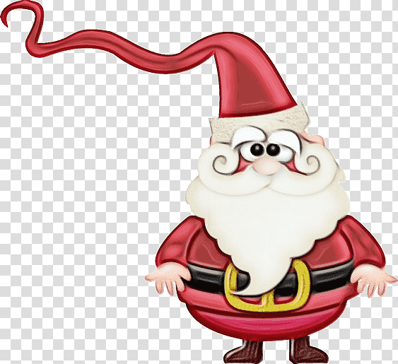 Santa Claus, Watercolor, Paint, Wet Ink, Christmas Ornament M, Christmas Day, Bauble transparent background PNG clipart