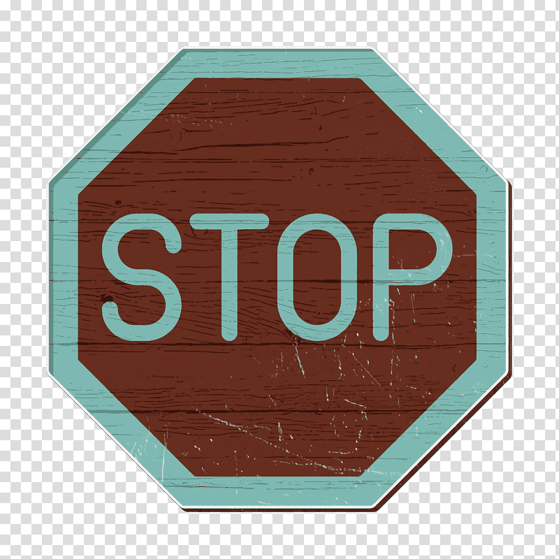 Stop icon Uk road signs icon, Logo, Maroon, Teal, Labelm, Meter, Number transparent background PNG clipart