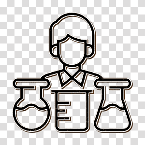 Scientist icon Biochemistry icon Laboratory icon, User, Collaboration, Social Network, Communication transparent background PNG clipart thumbnail