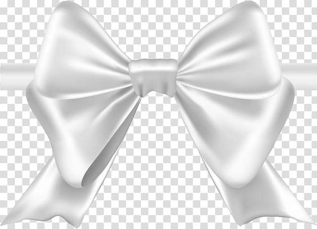 Bow tie, White, Ribbon, Satin, Silver, Silk, Embellishment transparent background PNG clipart