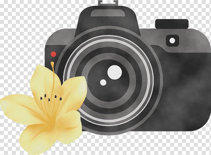Camera Lens, Flower, Watercolor, Paint, Wet Ink, Computer Hardware, Science transparent background PNG clipart