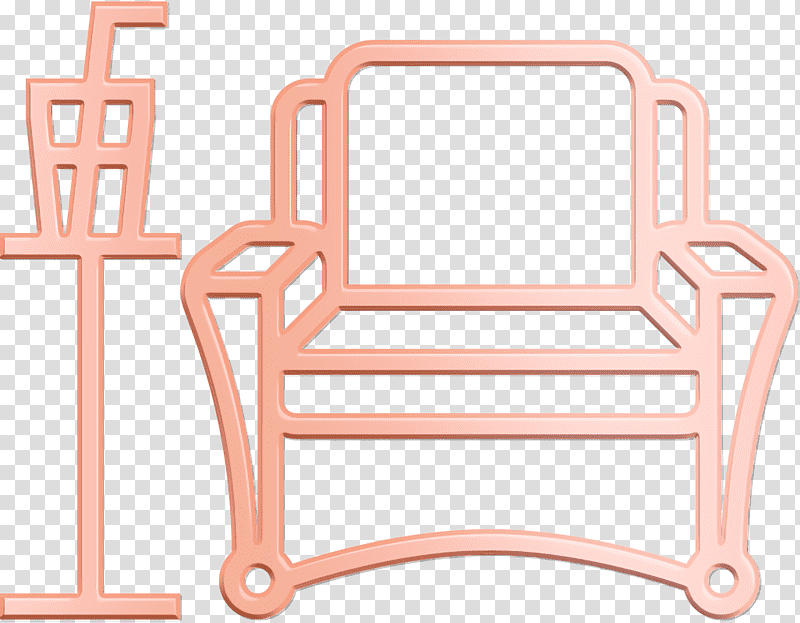 Airport icon Lounge icon, Chair, Furniture, Cheque transparent background PNG clipart