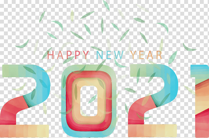 logo 0jc font meter number, 2021 Happy New Year, 2021 New Year, Watercolor, Paint, Wet Ink transparent background PNG clipart