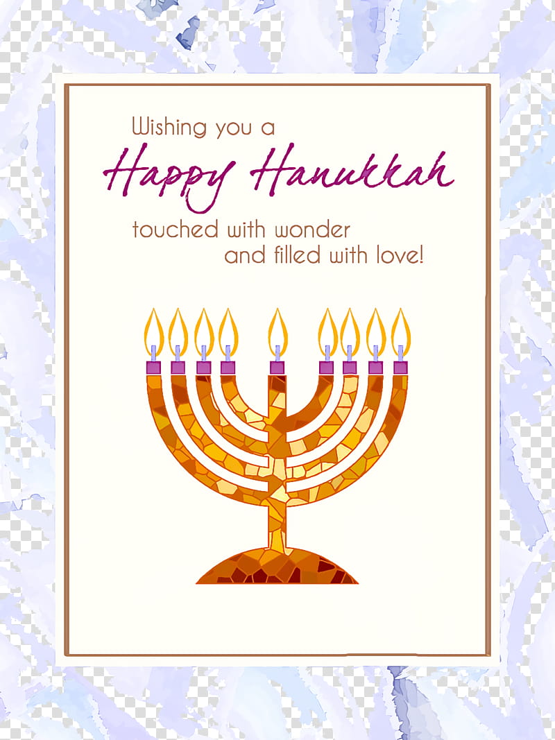 Hanukkah Festival of Lights Festival of Dedication, Holiday, Diwali, Royaltyfree, Candle, Menorah, Watercolor Painting transparent background PNG clipart
