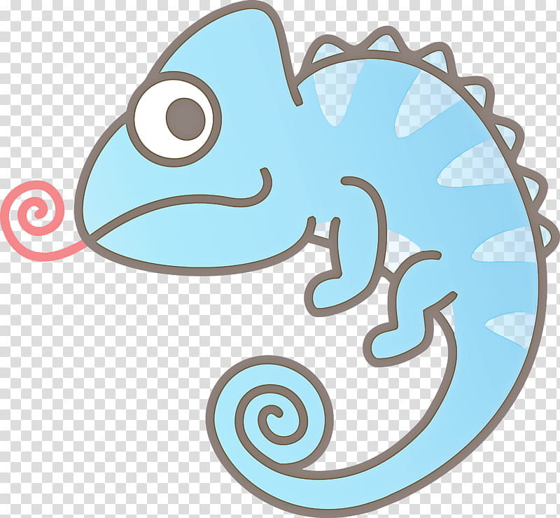 aqua turquoise fish teal chameleon, Cute Chameleon, Cartoon Chameleon, Lizard, Scaled Reptile transparent background PNG clipart