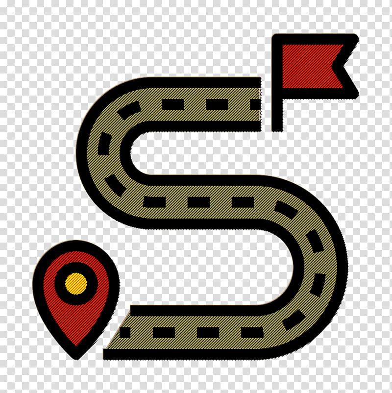 Road icon Navigation Map icon Destination icon, Line, Symbol, Logo, Number, Snake, Scaled Reptile transparent background PNG clipart