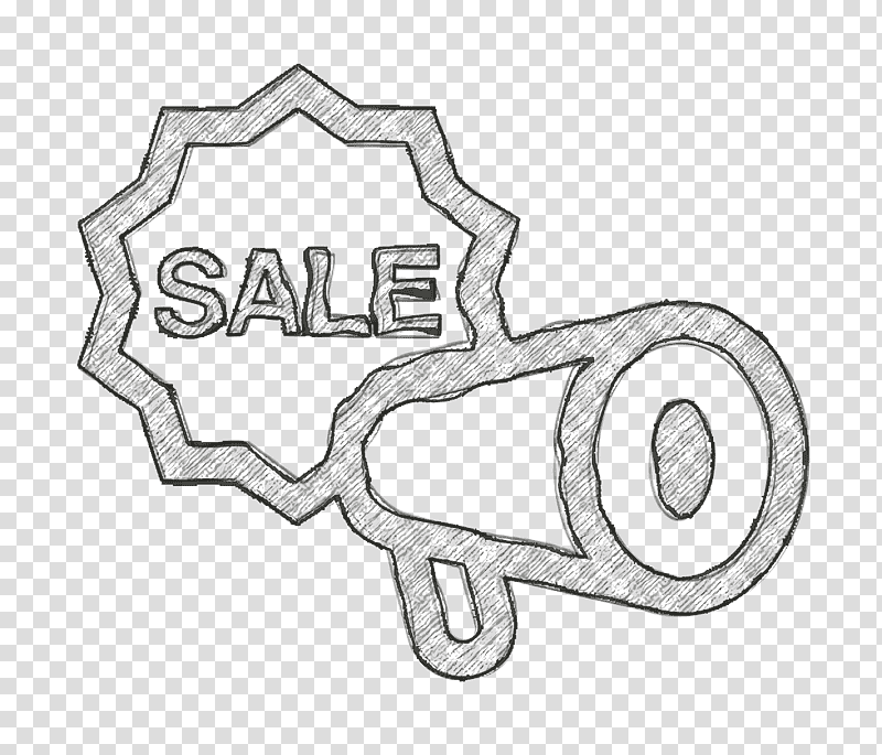 commerce icon Sale icon Sale announcer icon, Line Art, Black And White
, Symbol, Car, Chemical Symbol, Hm transparent background PNG clipart