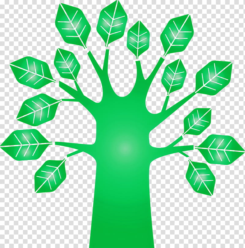 green leaf symbol plant symmetry, Abstract Tree, Cartoon Tree, Tree , Logo transparent background PNG clipart