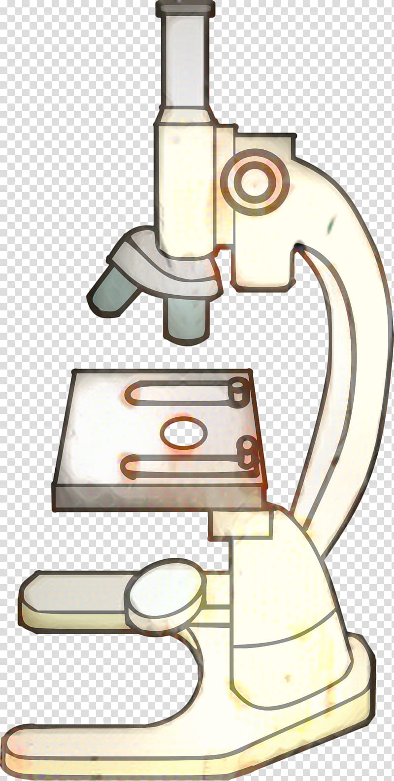 Microscope, Cartoon, Line Art transparent background PNG clipart