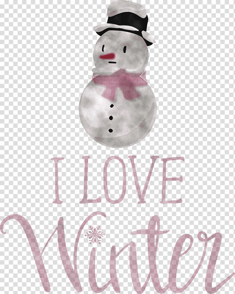 I Love Winter Winter, Winter
, Snowman, Christmas Ornament M, Meter, Christmas Day transparent background PNG clipart