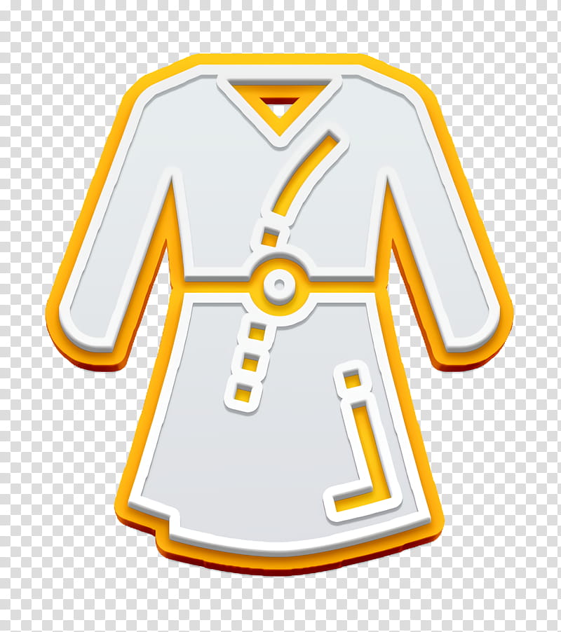 Hotel Services icon Bathrobe icon Fashion icon, White, Clothing, Yellow, Jersey, Sports Uniform, Sportswear, Tshirt transparent background PNG clipart