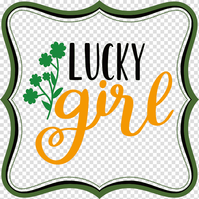 Lucky girl Patricks Day Saint Patrick, Text, Logo, Saint Patricks Day transparent background PNG clipart