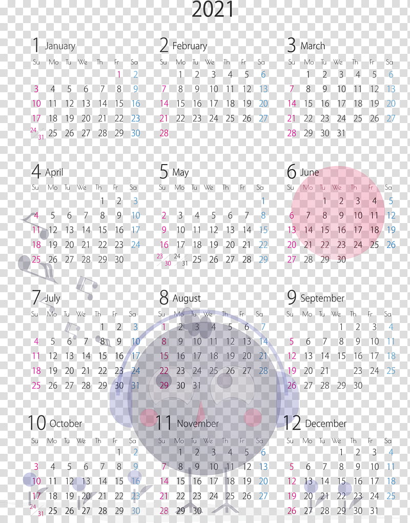 calendar system font purple line meter, 2021 Yearly Calendar, Printable 2021 Yearly Calendar Template, 2021 calendar, Year 2021 Calendar, Watercolor, Paint, Wet Ink transparent background PNG clipart